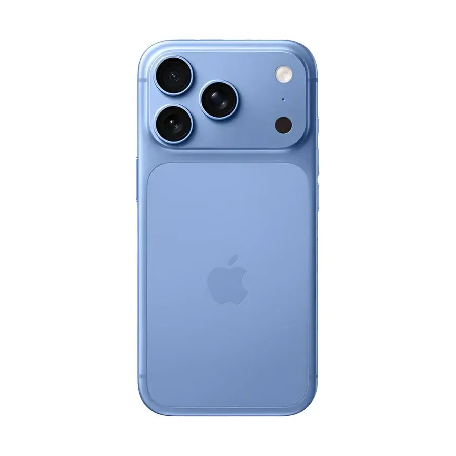 iPhone 18 Pro Max, небесно-голубой. Предварительное изображение.
